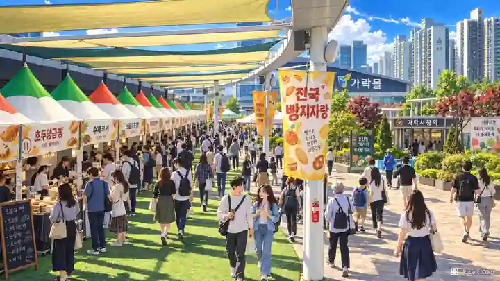 カラク市場前のグルメ祭り通り, 松坡区・可楽洞(カラクドン)
